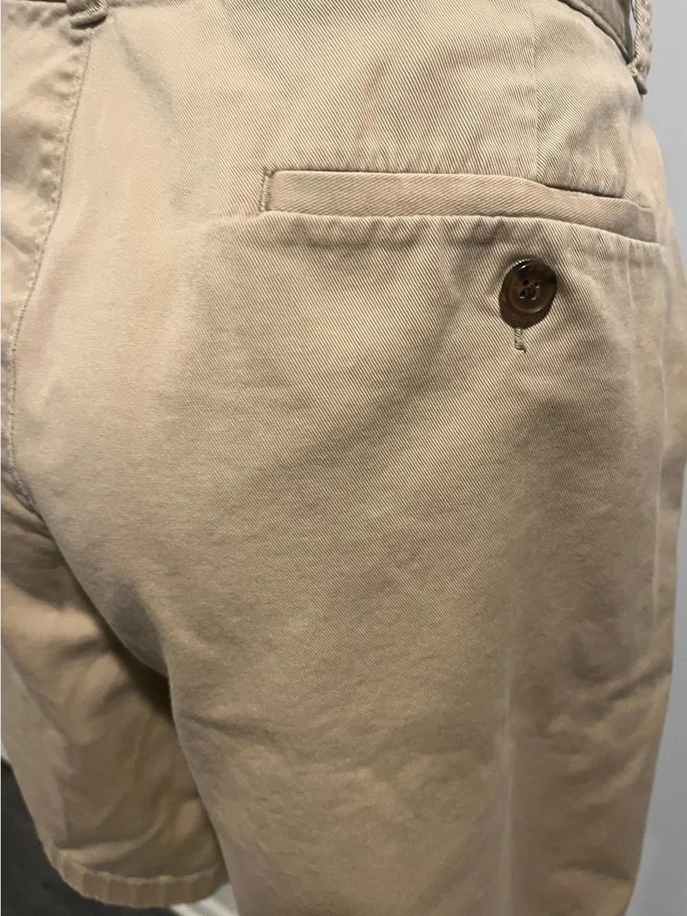 J. CREW Men’s Tan Flat Front Shorts, Sz 34, 9” Inseam ORIG $125 DESIGNER Deal!